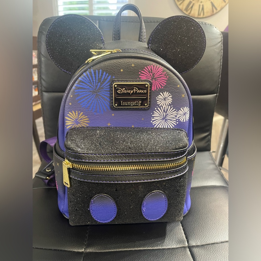 Disney Parks Loungefly Purple Backpack 50th Anniversary